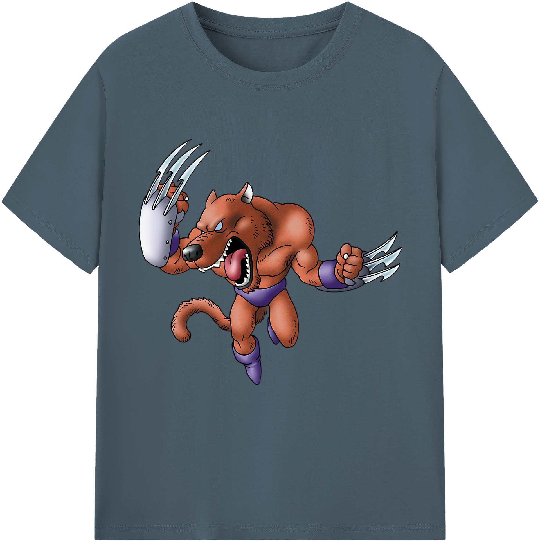 （画像用） ドラゴンクエスト Doragon Kuesuto Dragon Quest 綿100％半袖Tシャツ（フロントプリント）